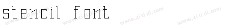 stencil font字体转换
